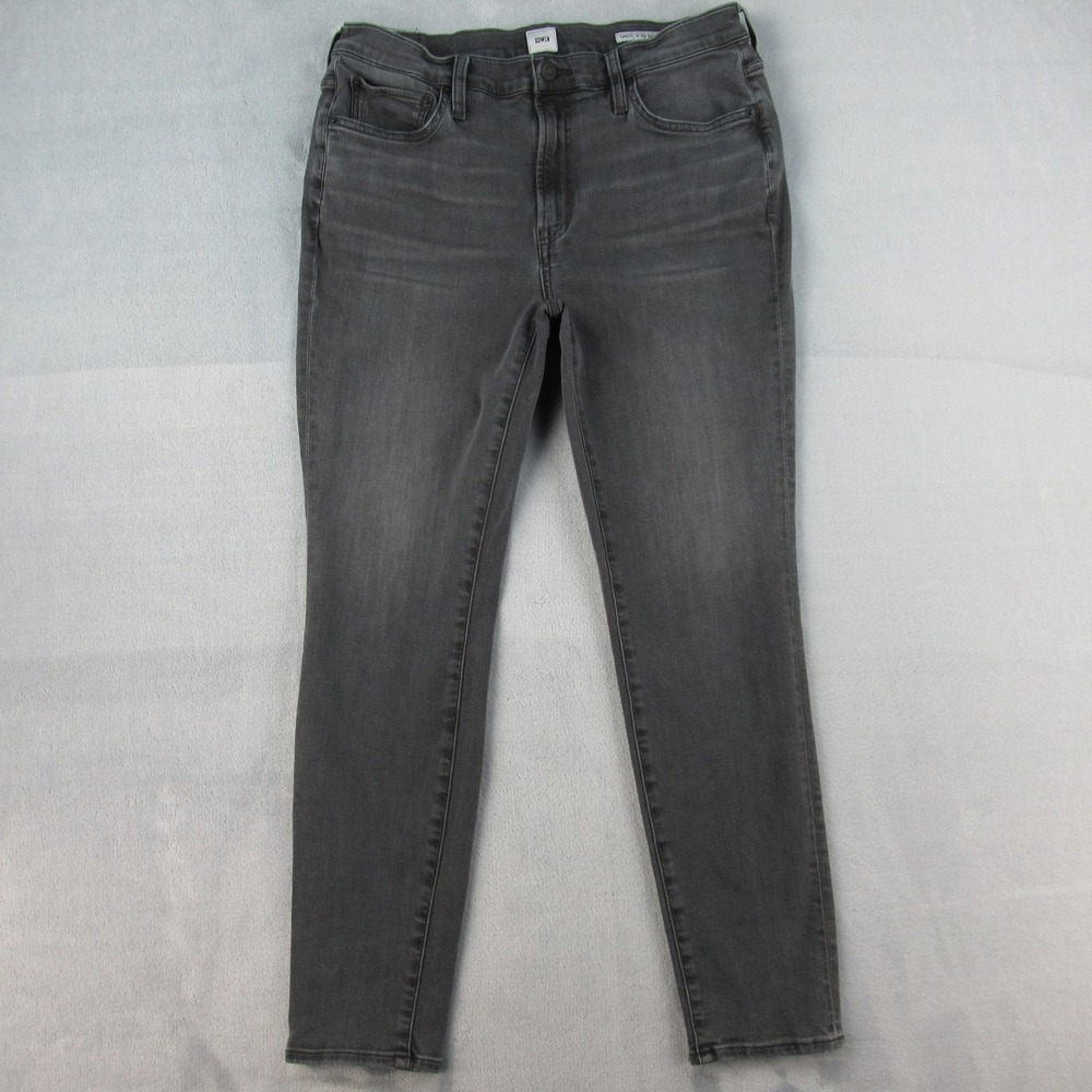 EDWIN‎ Candice 10" High Rise Skinny Jeans Dark Grey Wash EW2001-QRZ Size 30